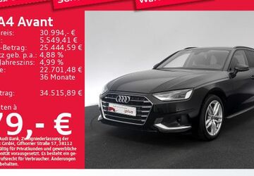 Audi A4 53.586 km 30.994 &euro; Eching 85386