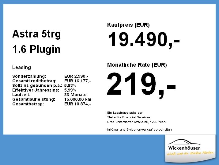 Opel Astra 64.586 km 19.490 &euro; Neufahrn 85375