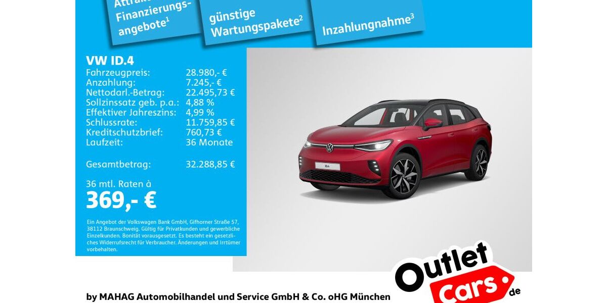 VW ID.4 47.179 km 28.980 &euro; Dachau 85221