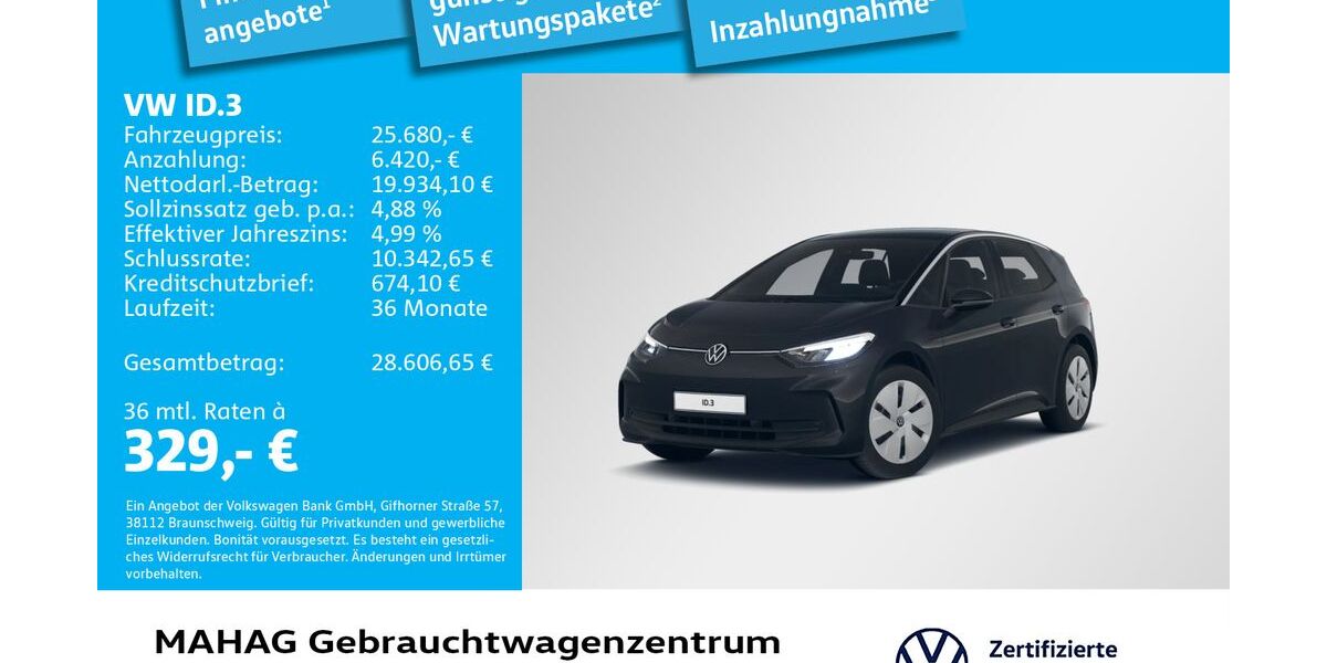 VW ID.3 29.185 km 25.680 &euro; München 80935