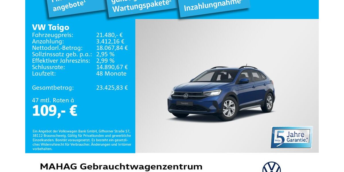 VW Taigo 2.213 km 21.480 &euro; München 80935