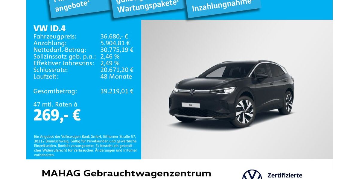 VW ID.4 20.994 km 36.680 &euro; München 80935