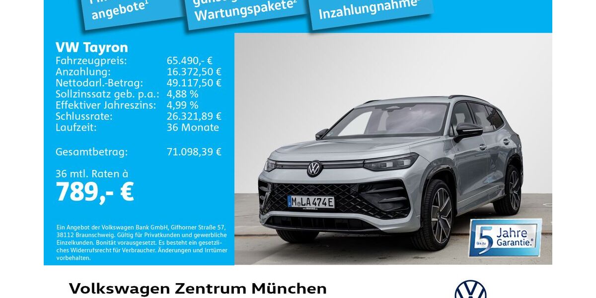 VW Tayron 3.000 km 64.880 &euro; München 80687