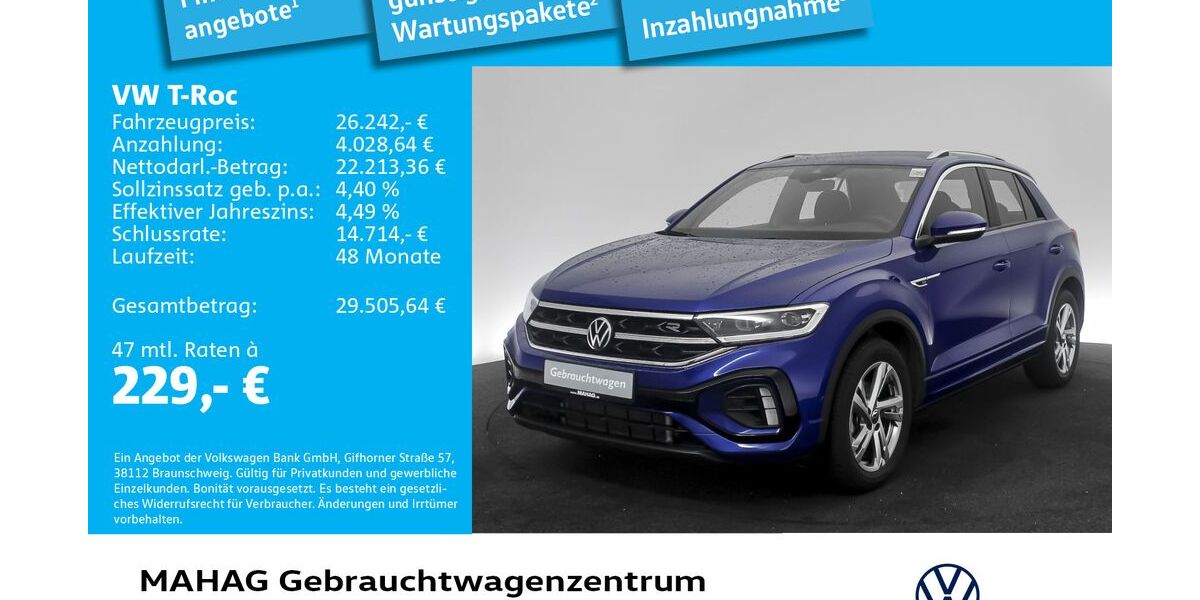 VW T-Roc 14.917 km 26.242 &euro; München 80935