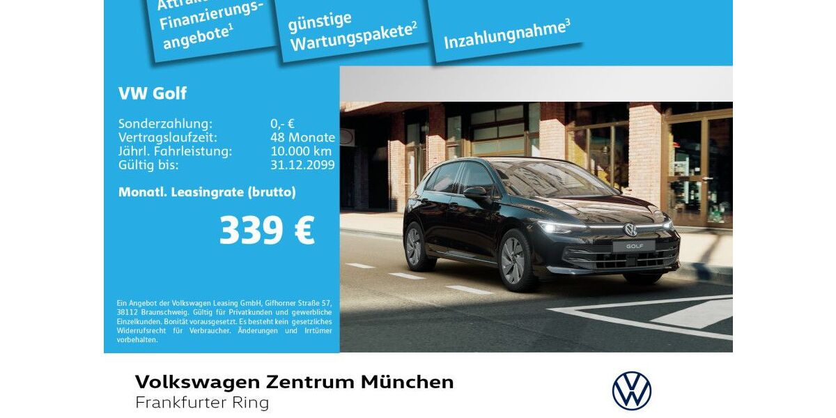 VW Golf 3.370 km 32.980 &euro; München 80807