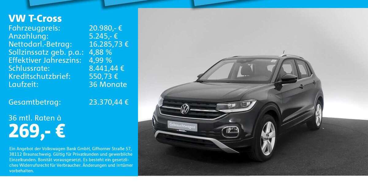 VW T-Cross 41.891 km 20.980 &euro; München 80935