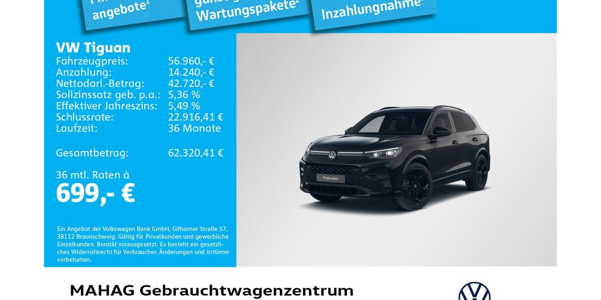 VW Tiguan 3.000 km 56.960 &euro; München 80935