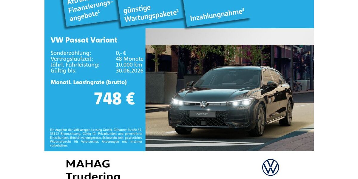 VW Passat Variant 3.000 km 56.980 &euro; München 81825