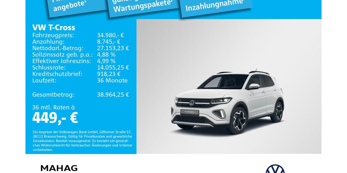 VW T-Cross 3.000 km 34.980 &euro; Dachau 85221