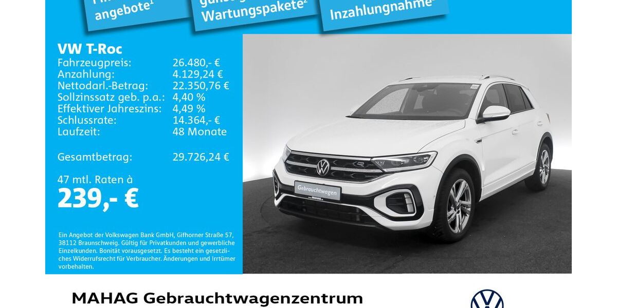 VW T-Roc 24.826 km 26.480 &euro; München 80935