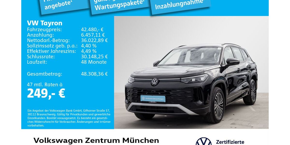 VW Tayron 17.237 km 42.480 &euro; München 80687