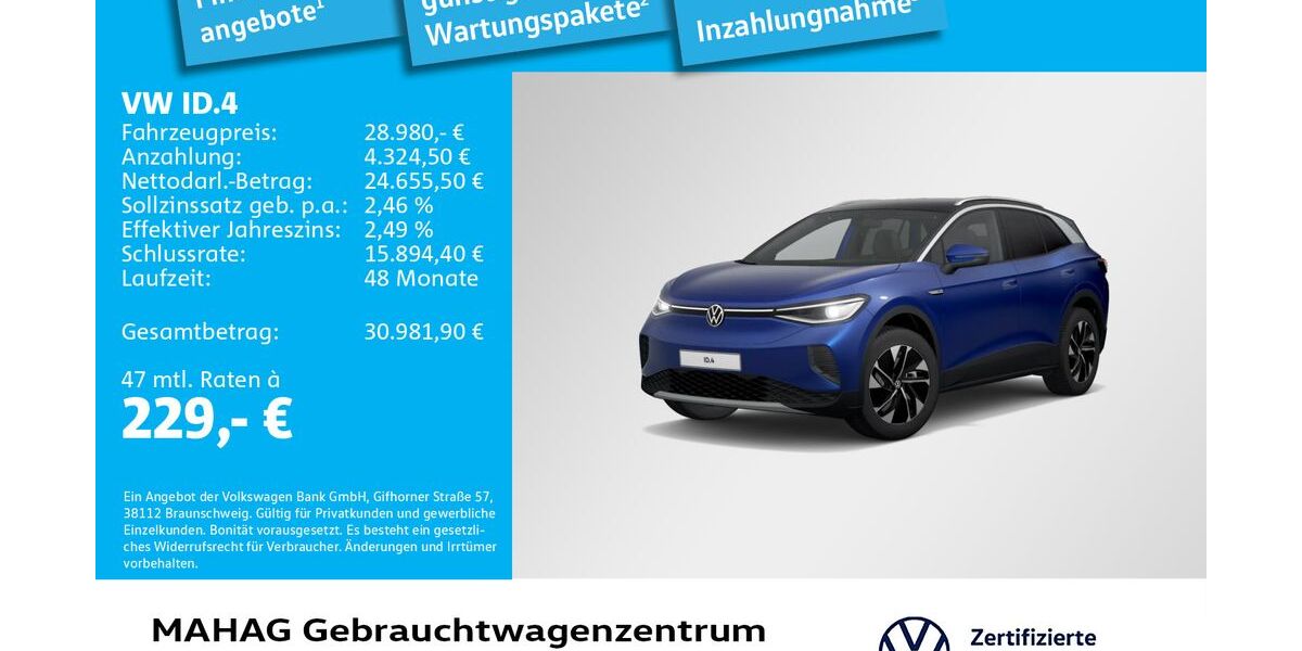 VW ID.4 88.189 km 28.980 &euro; München 80935