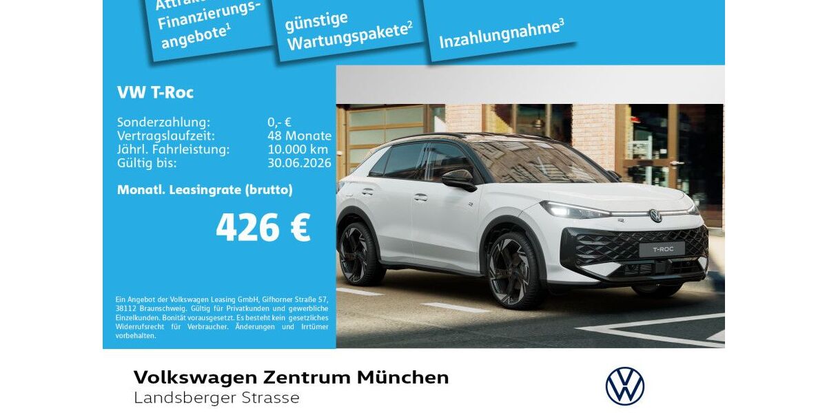 VW T-Roc 7.450 km 37.979 &euro; München 80687