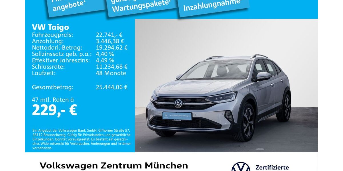 VW Taigo 70.394 km 22.741 &euro; München 80687