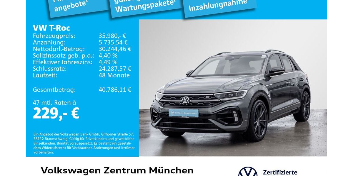 VW T-Roc 30.346 km 35.980 &euro; München 80687