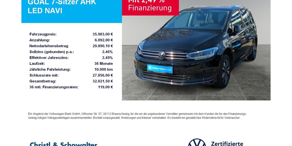 VW Touran 17.150 km 35.983 &euro; München 81476