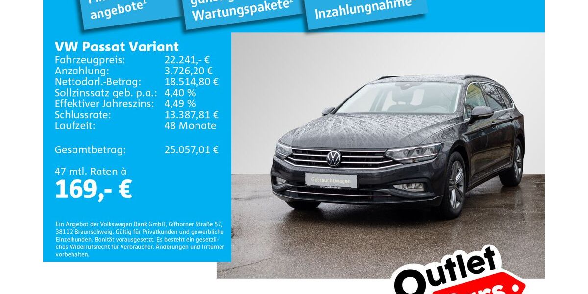 VW Passat Variant 123.041 km 20.986 &euro; Dachau 85221