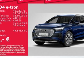 Audi Q4 e-tron 12.886 km 46.229 &euro; Eching 85386