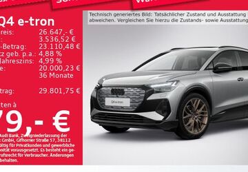 Audi Q4 e-tron 59.066 km 26.647 &euro; Eching 85386