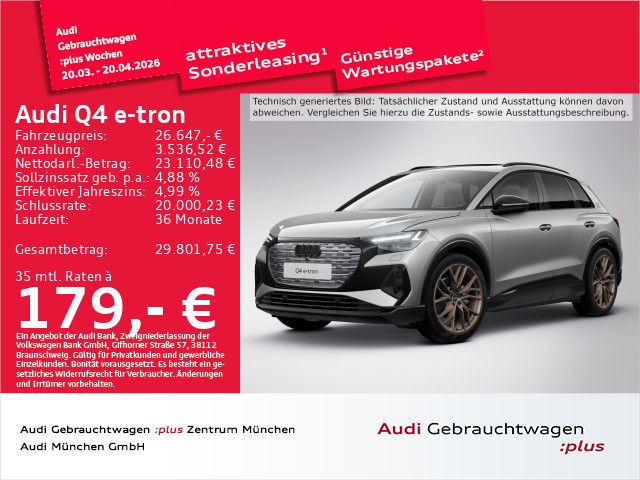 Audi Q4 e-tron 59.066 km 26.647 &euro; Eching 85386