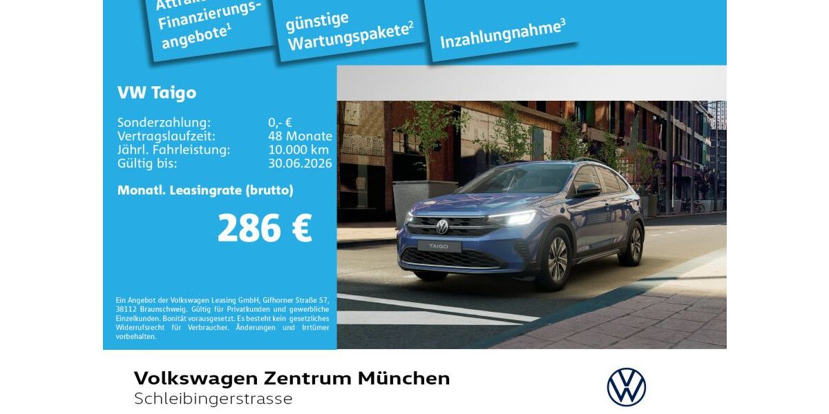 VW Taigo 3.000 km 25.980 &euro; München 81669