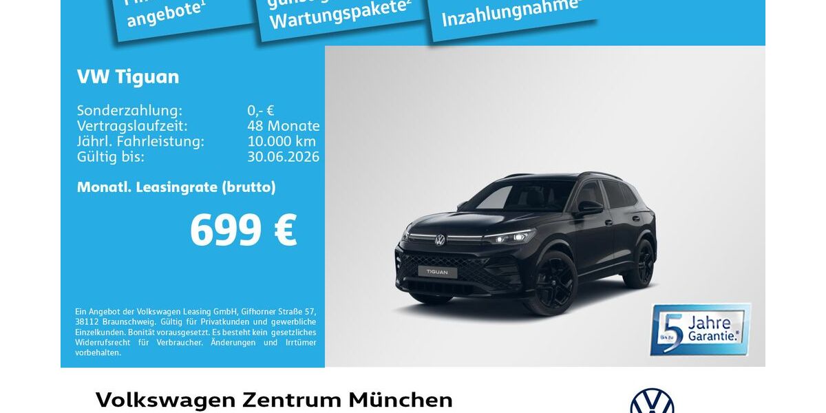 VW Tiguan 4.500 km 59.890 &euro; München 80687