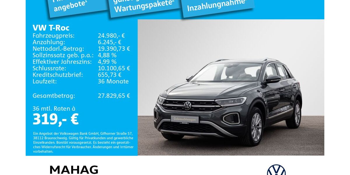 VW T-Roc 59.478 km 24.980 &euro; München 81825