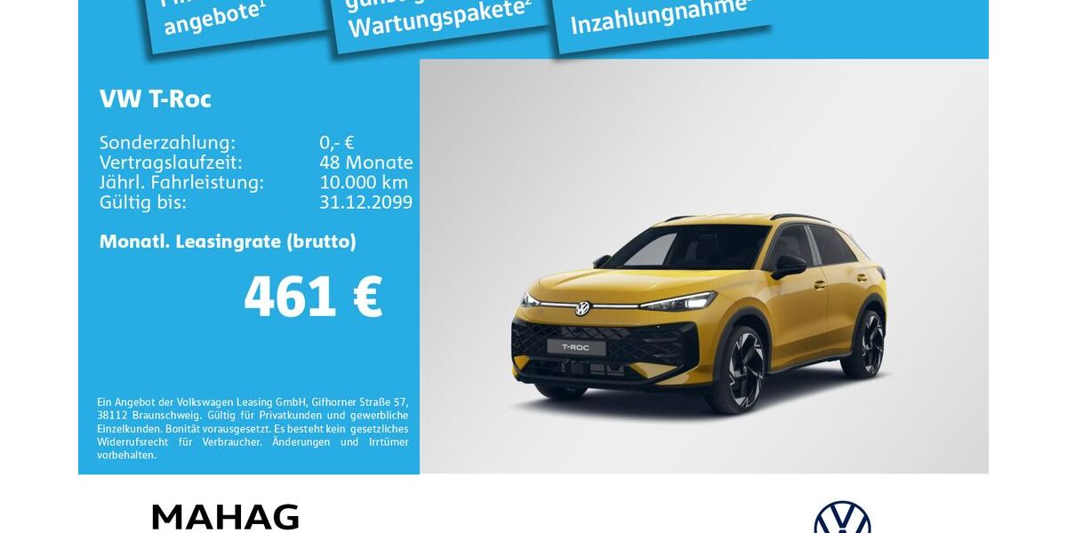 VW T-Roc 3.000 km 37.980 &euro; München 81825