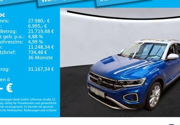 VW T-Roc 34.180 km 27.980 &euro; München 80935