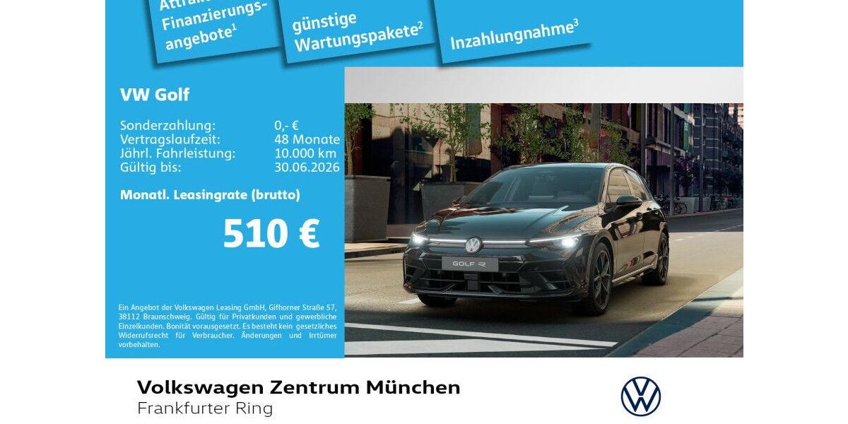 VW Golf 3.000 km 52.480 &euro; München 80807
