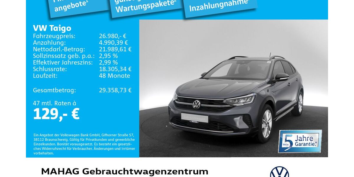 VW Taigo 10.195 km 26.482 &euro; München 80935