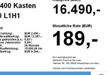 Nissan NV400 54.825 km 16.490 &euro; Wolfratshausen / Ob. 82515