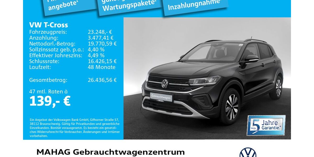 VW T-Cross 8.259 km 23.248 &euro; München 80935