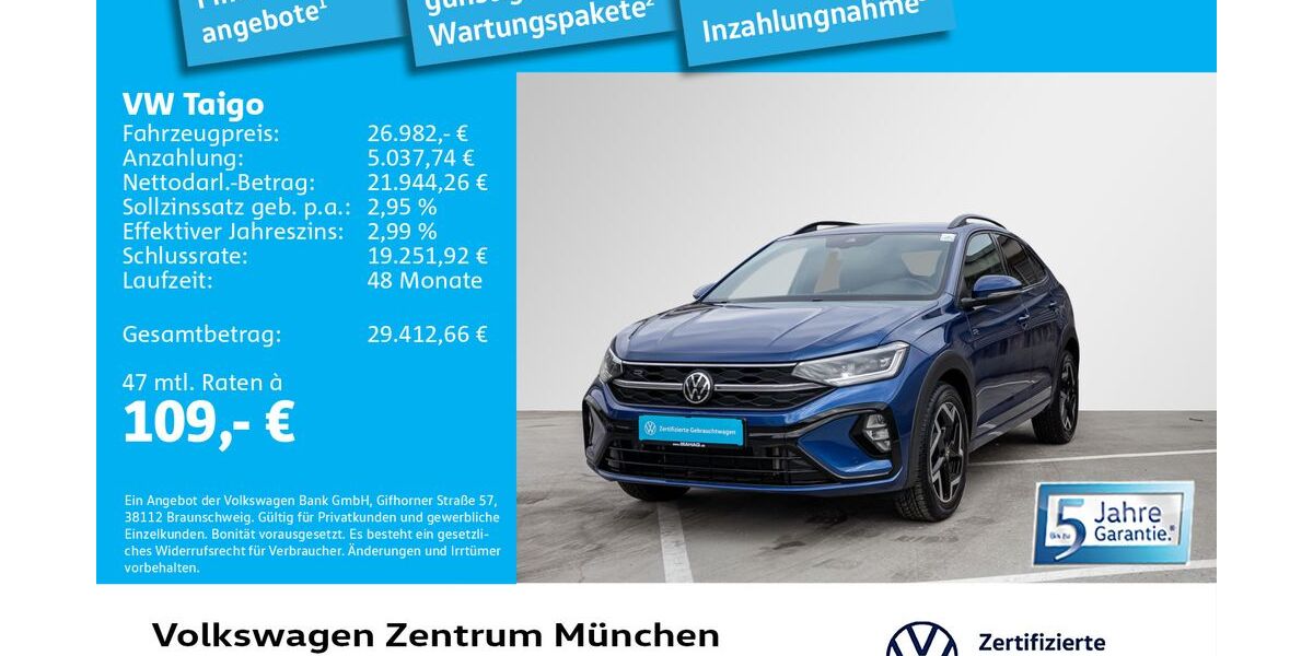 VW Taigo 11.129 km 26.483 &euro; München 80687