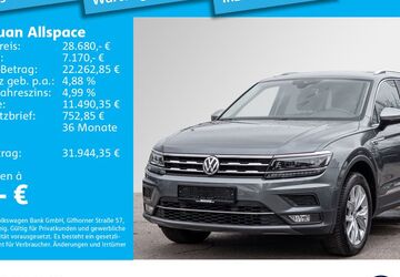 VW Tiguan Allspace 84.807 km 28.680 &euro; München 81825