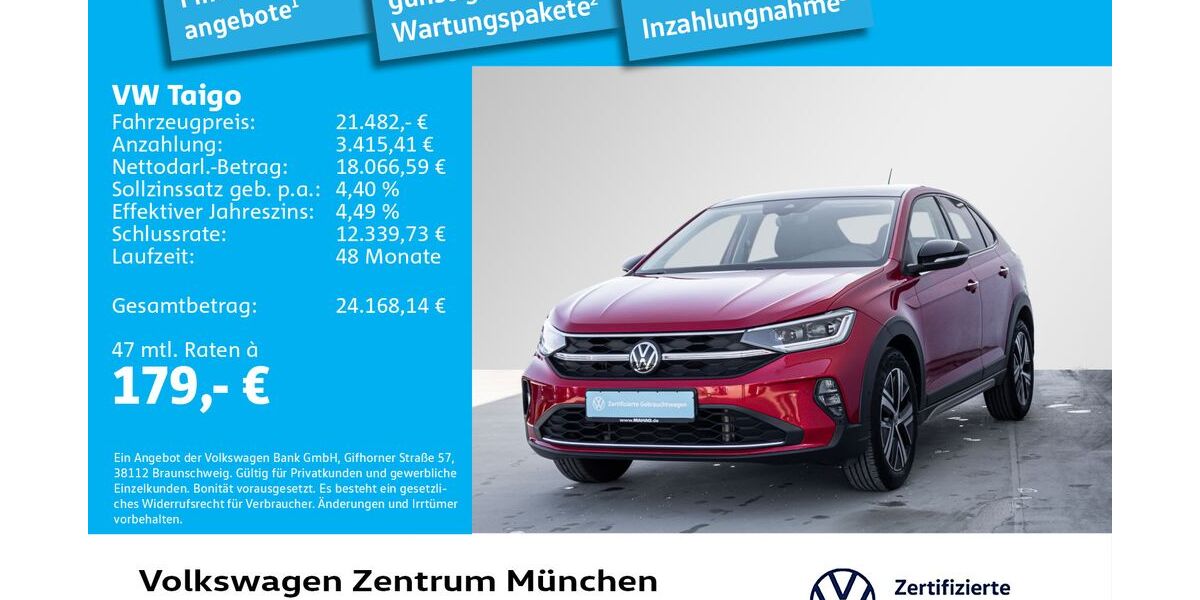 VW Taigo 52.555 km 21.482 &euro; München 80687