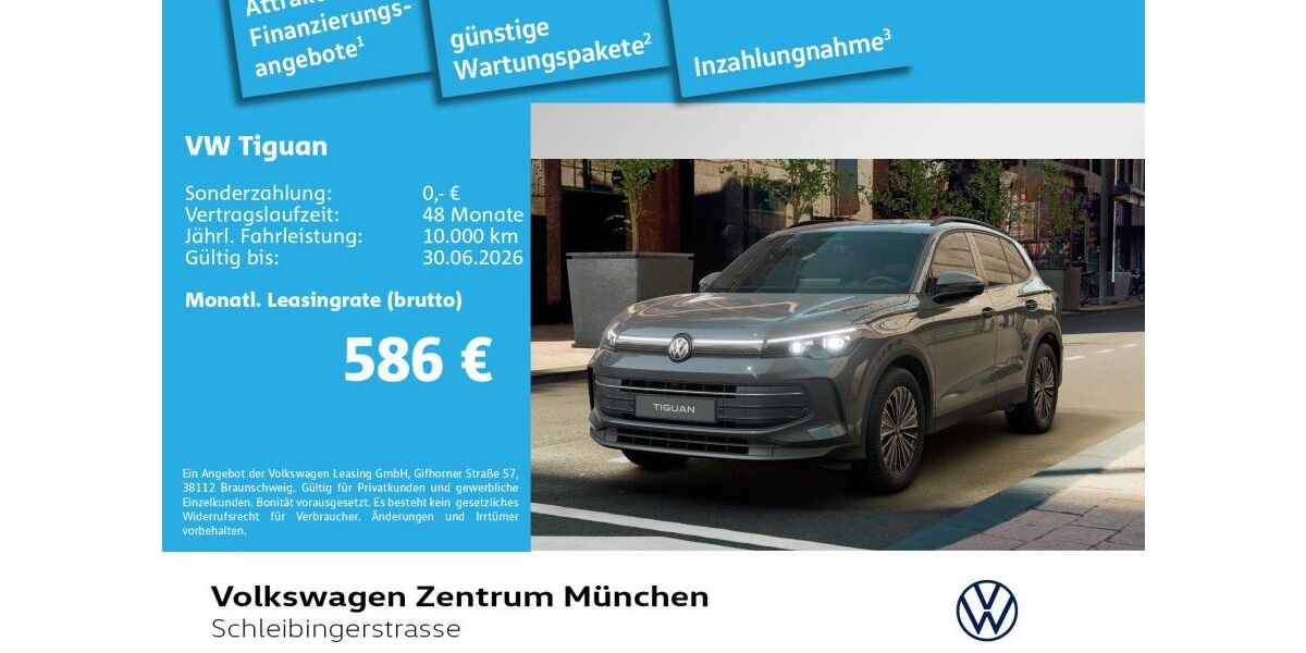VW Tiguan 3.000 km 51.999 &euro; München 81669