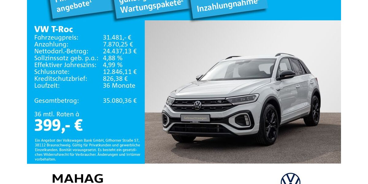 VW T-Roc 42.285 km 31.481 &euro; München 81825