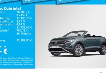 VW T-Roc 34.698 km 28.980 &euro; München 81825