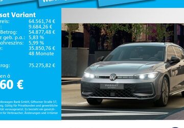 VW Passat Variant 9.915 km 54.980 &euro; München 80687