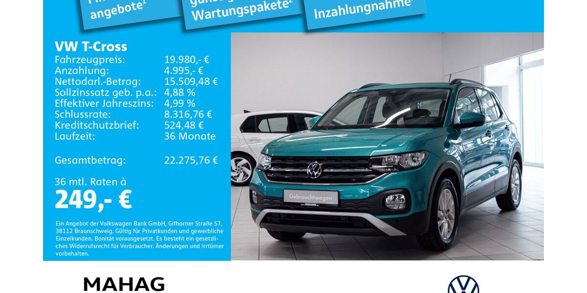 VW T-Cross 30.587 km 19.980 &euro; München 81825