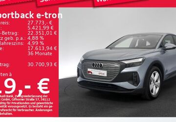Audi Q4 e-tron 46.862 km 27.773 &euro; Eching 85386