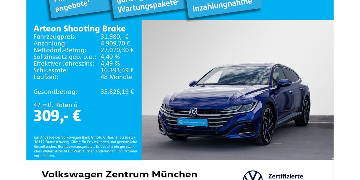 VW Arteon 45.657 km 31.980 &euro; München 80687