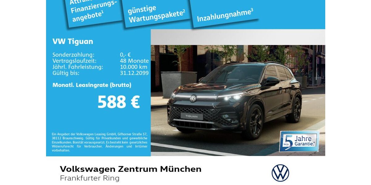 VW Tiguan 11.790 km 53.980 &euro; München 80807