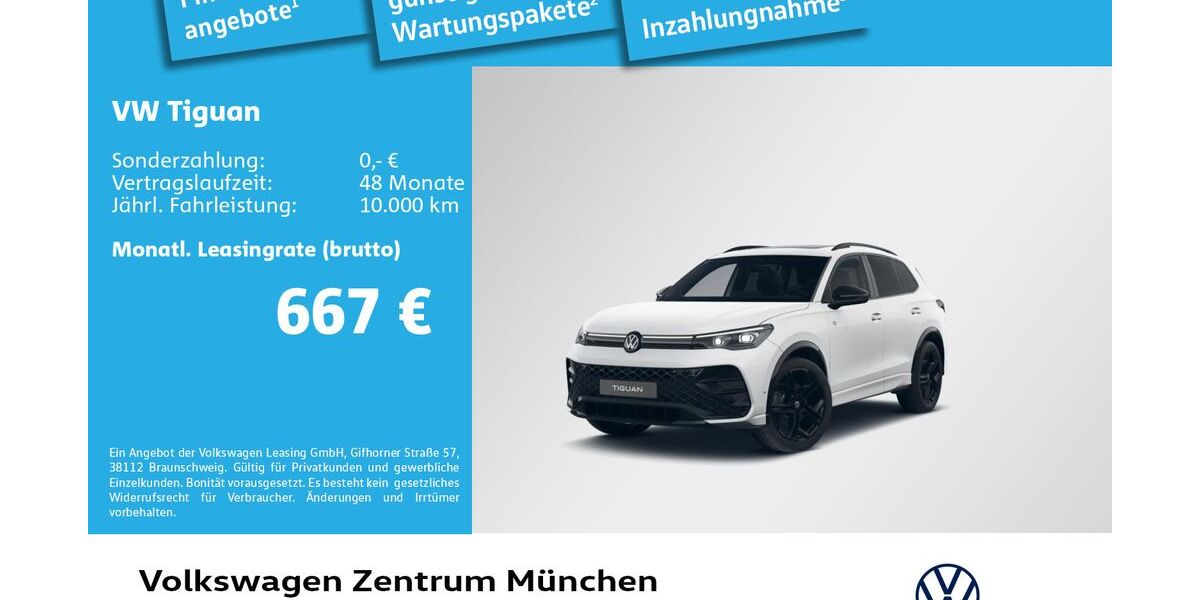 VW Tiguan 6.500 km 54.981 &euro; München 81669