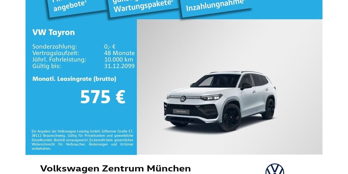 VW Tayron 5.500 km 51.980 &euro; München 81669