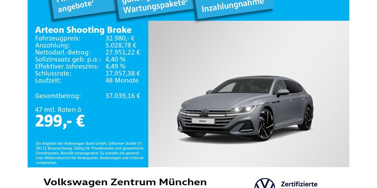 VW Arteon 59.276 km 32.980 &euro; München 80687