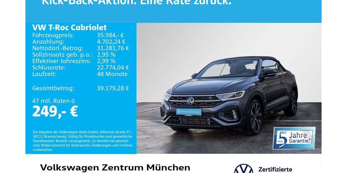 VW T-Roc 5.483 km 34.498 &euro; München 80687