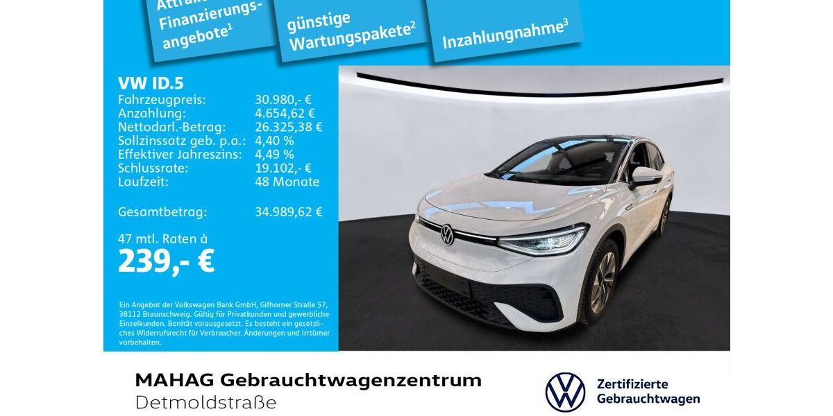 VW ID.5 26.977 km 30.980 &euro; München 80935