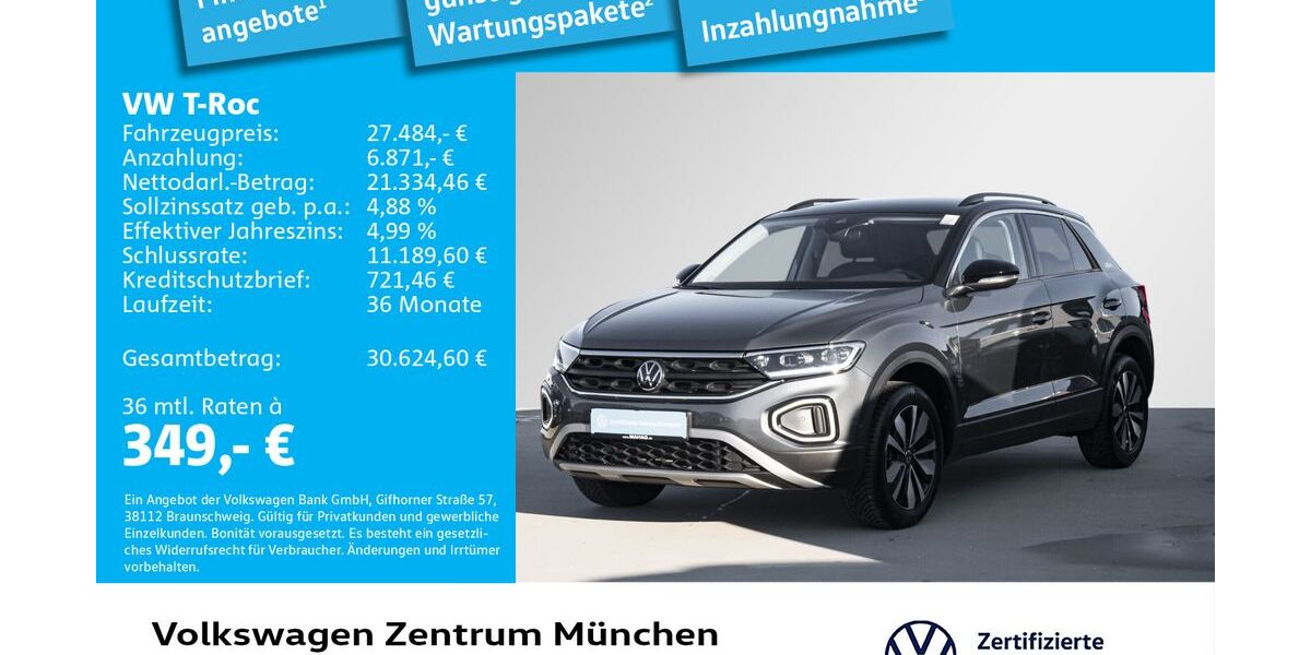 VW T-Roc 16.876 km 26.985 &euro; München 80687
